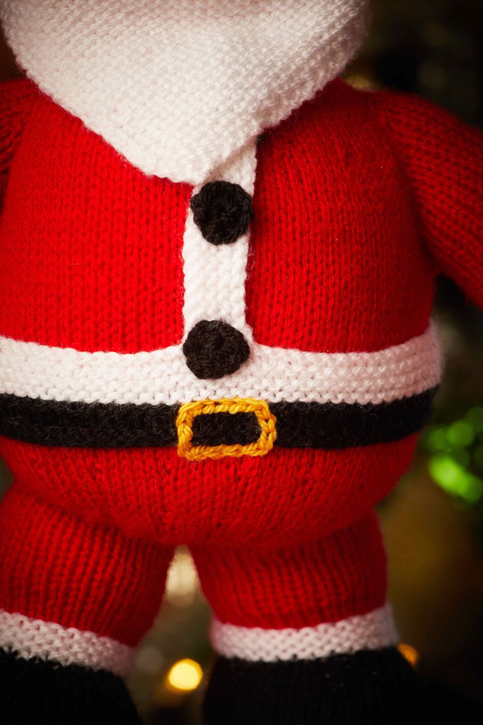 body of a knitted santa