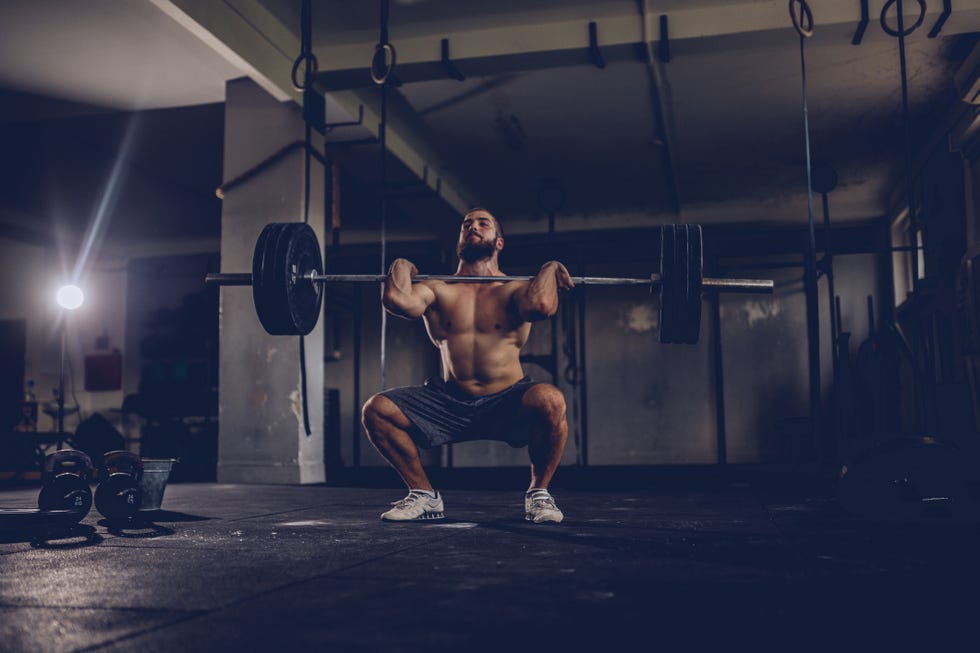 Body builder in gym