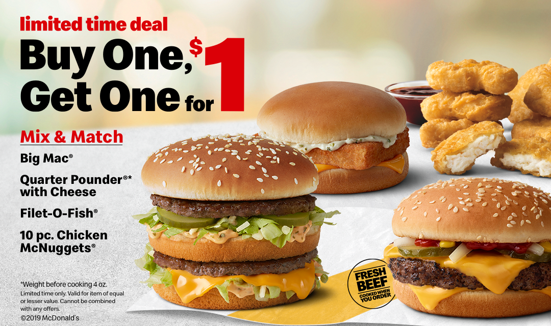 2 Big Mac o McPollo por 4€. Oferta flash en McDonald's