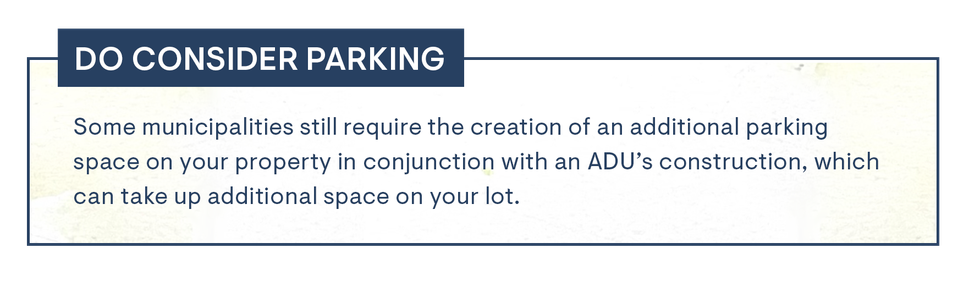 do consider parking