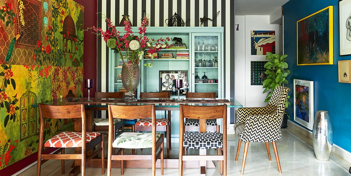 boho chic dining room