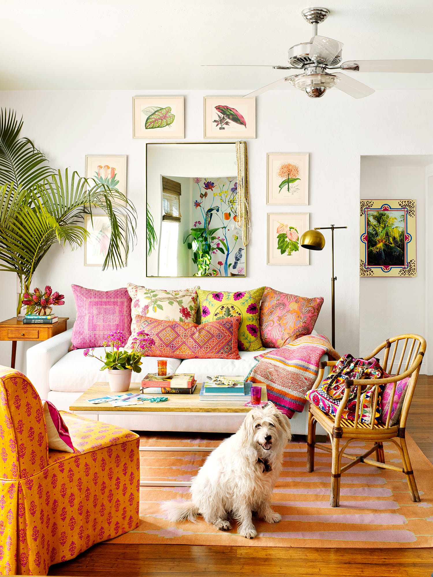 Bright and Cheerful Boho-Inspired Living Room