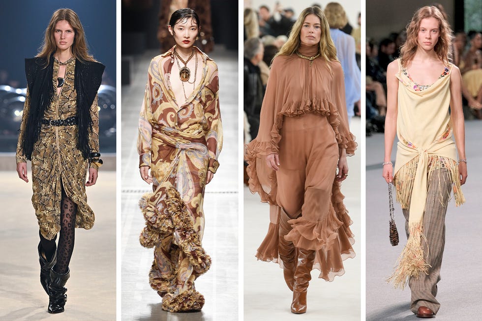 bohemian fall 2024 runway trends