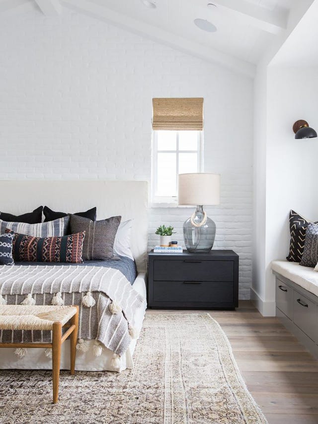 Dormitorio boho y costero