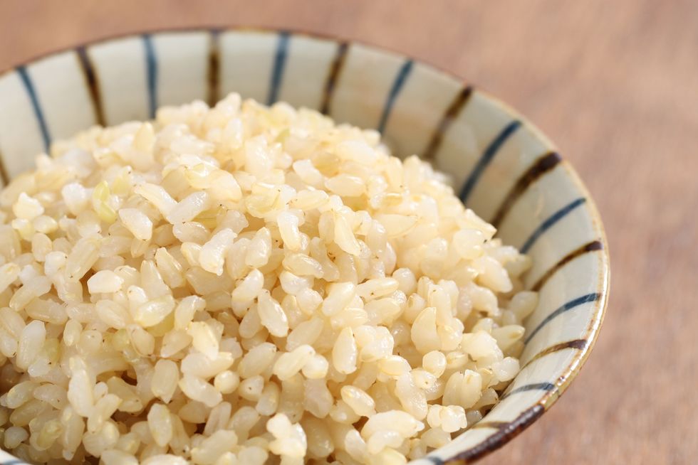 boiled brown rice