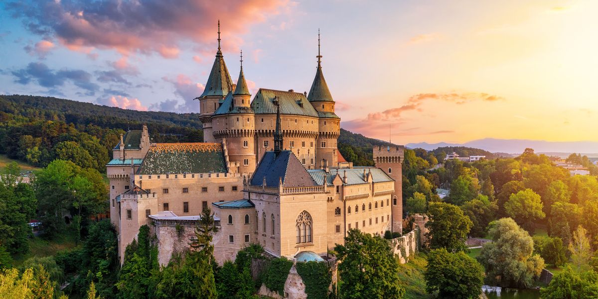 bojnice, slovakia   august 30, 2019  old beautiful medieval castle in bojnice, slovakia, europe unesco heritage landmark