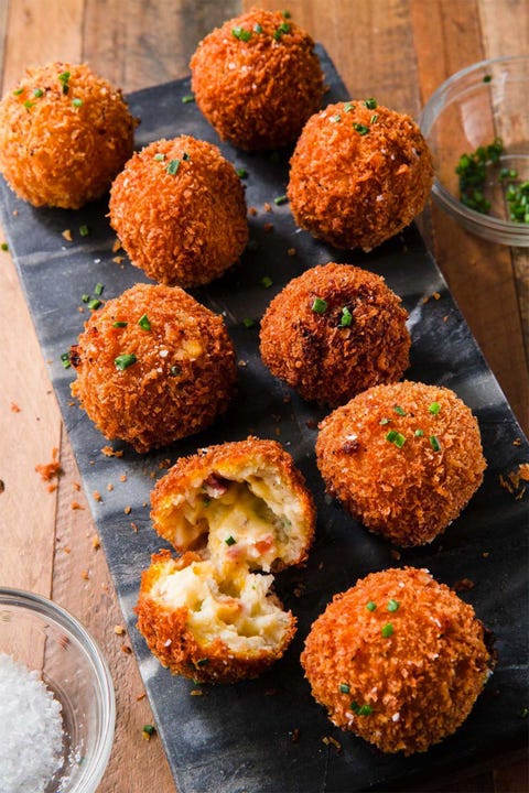 bolitas fritas de patata