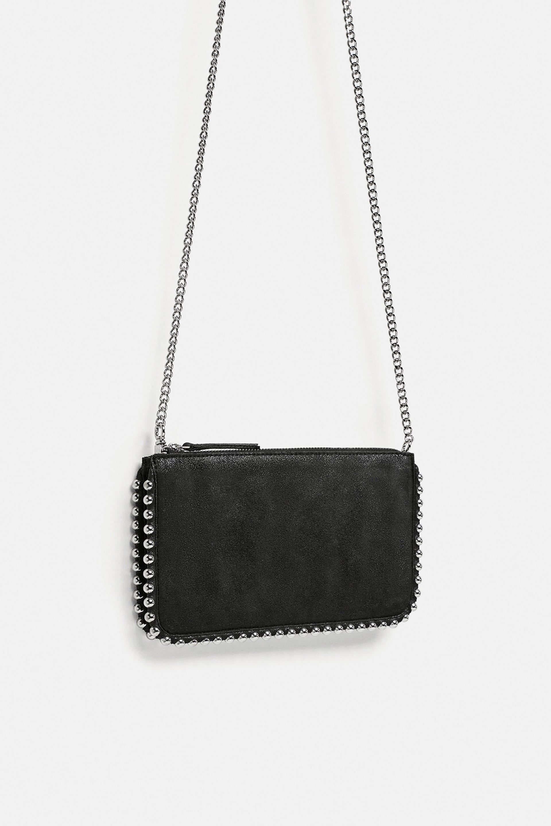 Zara bolso negro tachuelas new arrivals