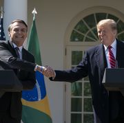 march 19, 2019   washington, dc, united states united states president donald j trump holds a news conference with president jair bolsonoro of brazil at the white house chris kleponis  polaris