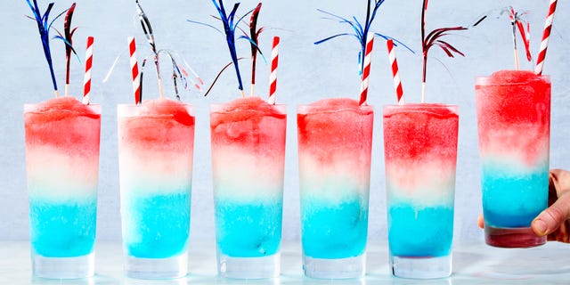 frozen bomb pop cocktails
