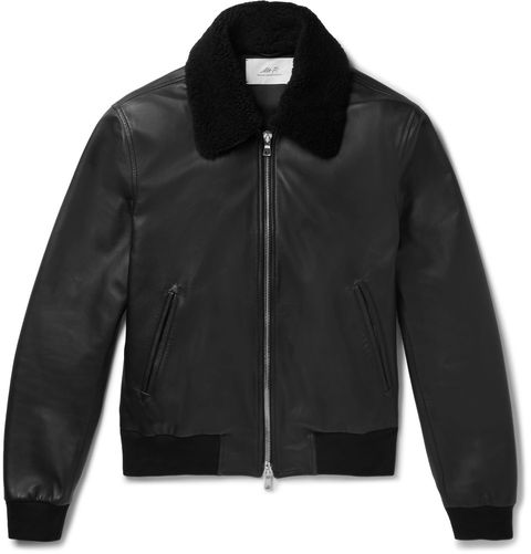 Jacket, Clothing, Outerwear, Black, Sleeve, Leather, Leather jacket, Collar, Textile, Fur, 
