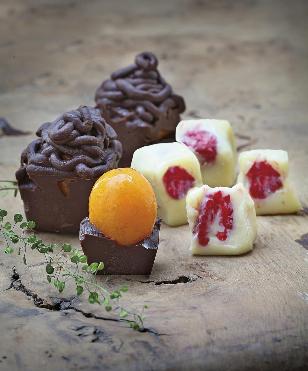 bombones con frutas