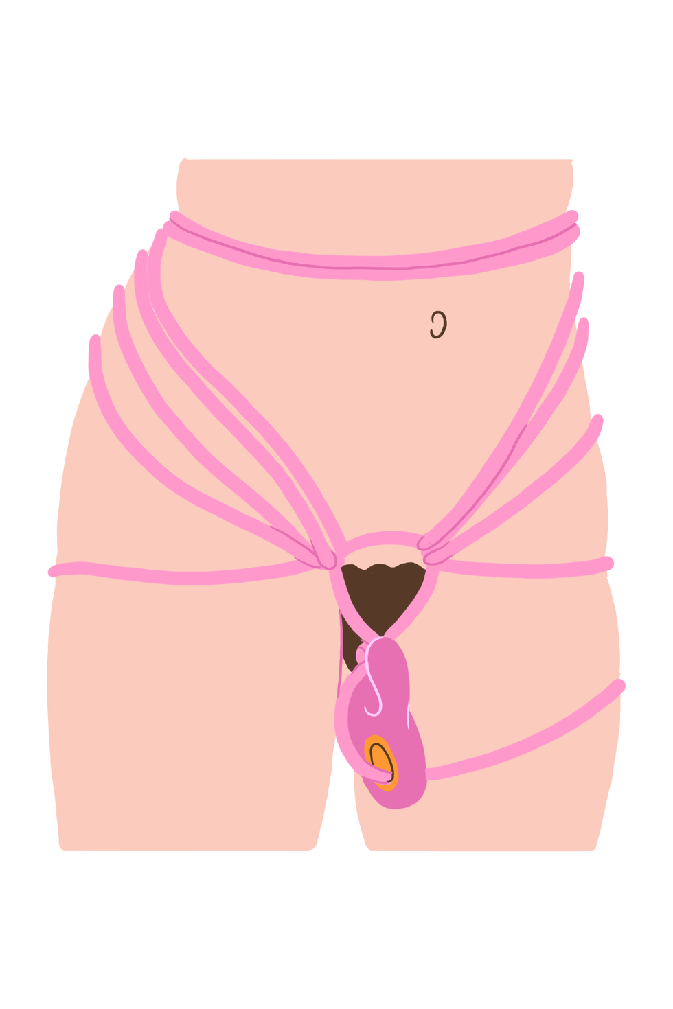 Pink, Clothing, Undergarment, Briefs, Underpants, Waist, Joint, Abdomen, Belt, Lingerie, 