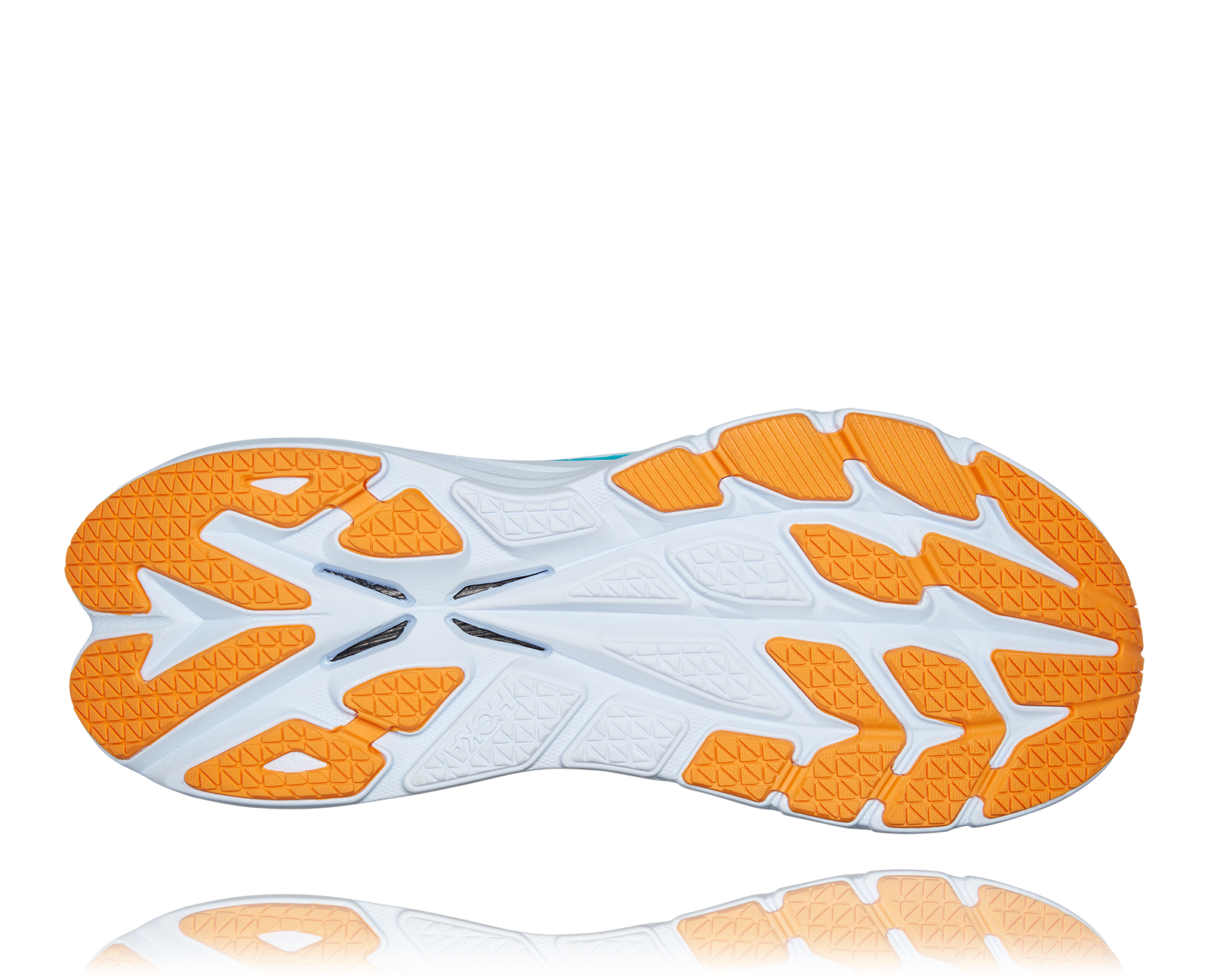 Tenis Hoka BONDI X Running Blanco Naranja Hombre