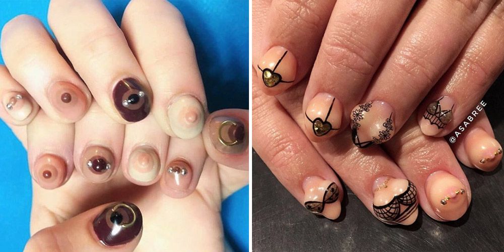 Girl Out Mani A Pussy - Boob Nails Are the Feminist Trend Your Manicure Needs