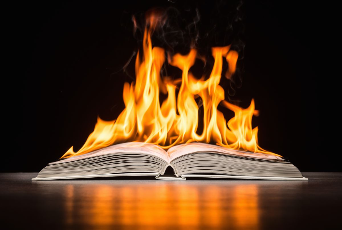 book on fire