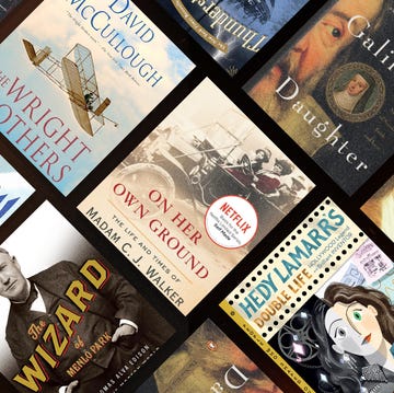 the wright brothers, madam cj walker, galileo's daughter, lonnie johnson, hedy lamarr, benjamin franklin, books about inventors