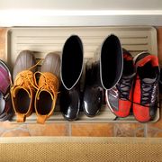 shoes on boot tray