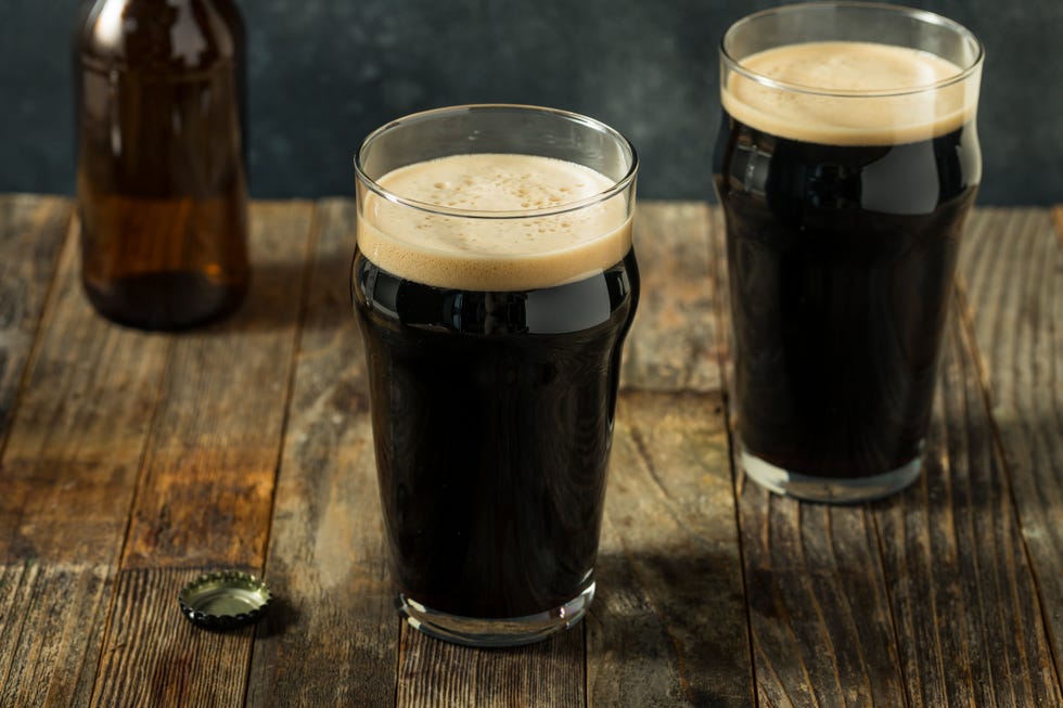 boozy dark irish stout beer