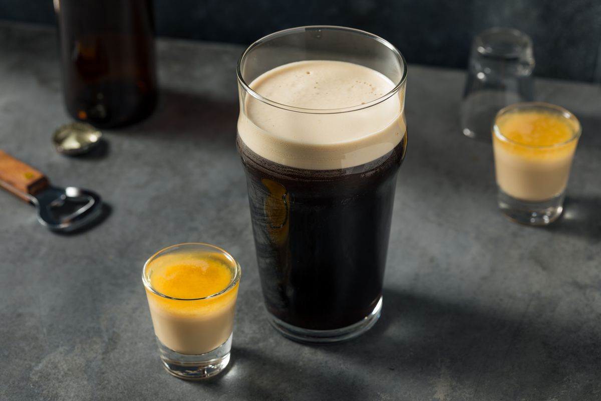 boozy irish bomb shot cocktail