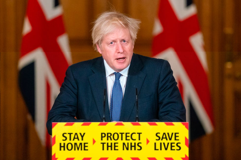 el primer ministro británico boris johnson