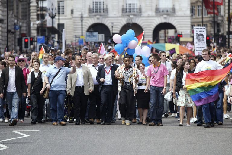 boris johnson major of city london pride parade