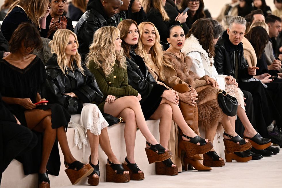 topshot fashion france women chloe front row