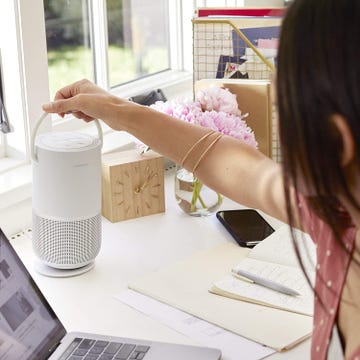 bose speaker on desk