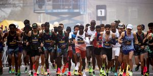 men's pro elite field at the boston marathon 2023