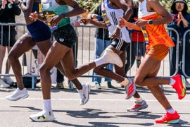 women pros running boston marathon