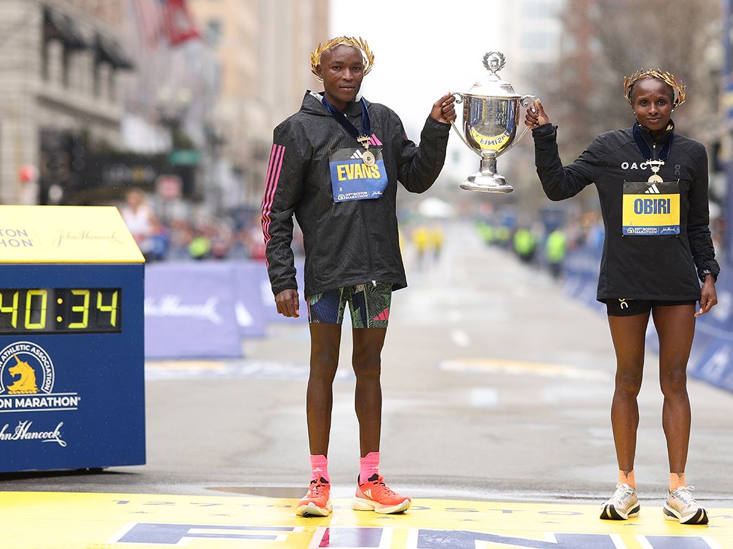 What did the elite wear at Boston Marathon?
