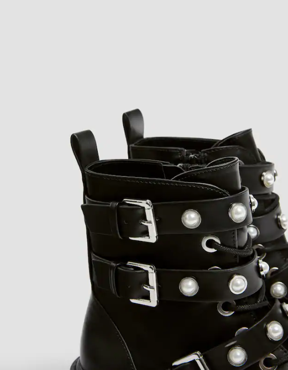 Botas militares plataforma pull and online bear