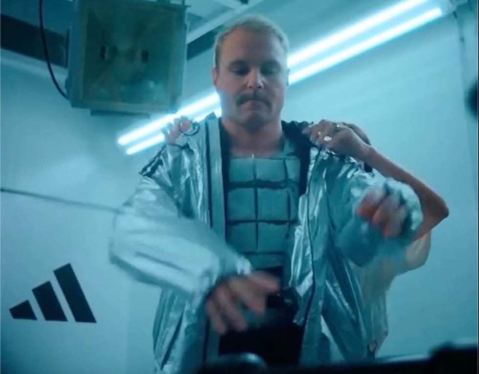 valtteri bottas, chasing100 adidas