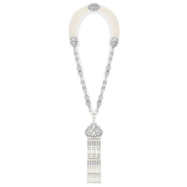 Rose Garden High Jewellery Pearl and Diamond Necklace