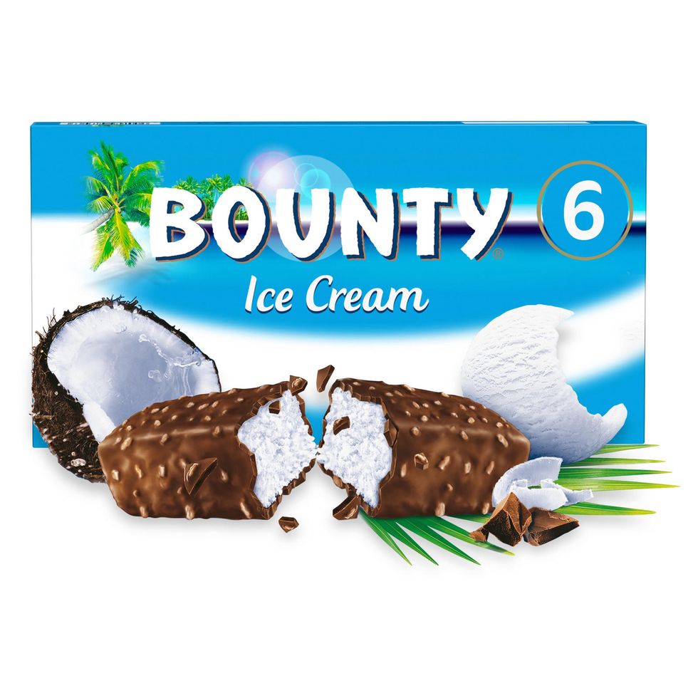 Bounty Chocolate Ice Cream Bars Are Available In Iceland Stores