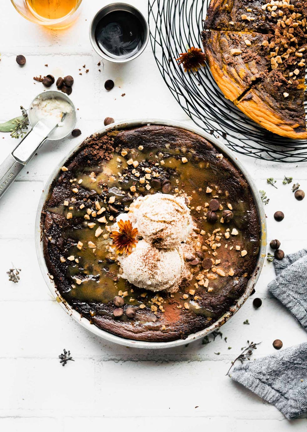 bourbon chocolate pumpkin pie