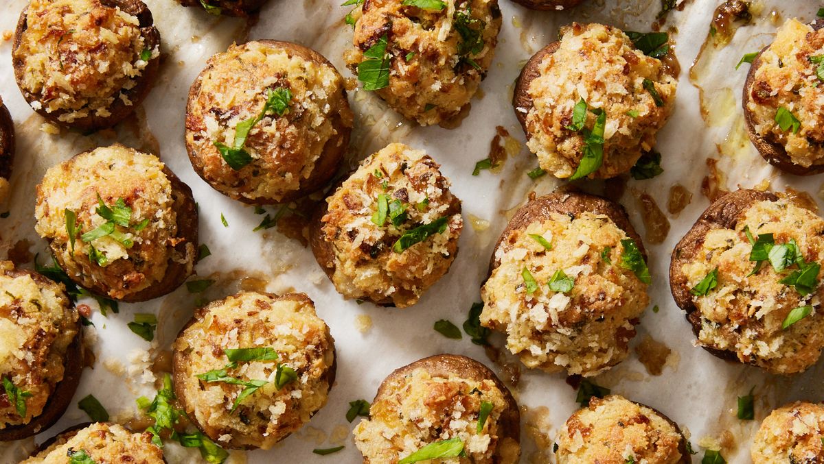 preview for Boursin Lovers, You NEED These Boursin-Stuffed Mushrooms Right Now.