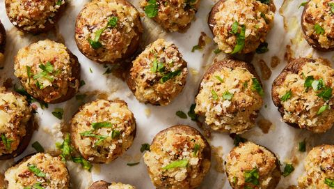 preview for Boursin Lovers, You NEED These Boursin-Stuffed Mushrooms Right Now.