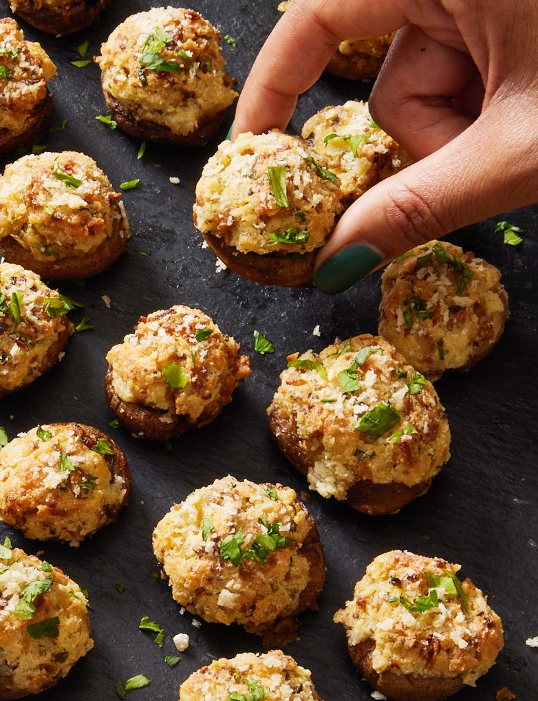 boursinstuffed mushrooms