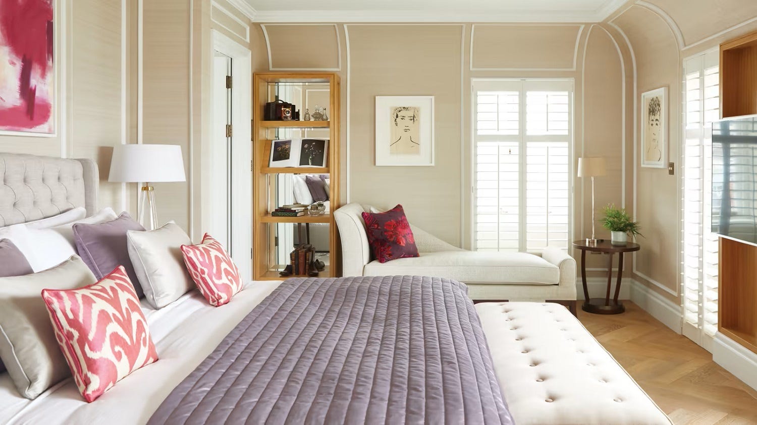 bedroom at the cadogan with large double bed
