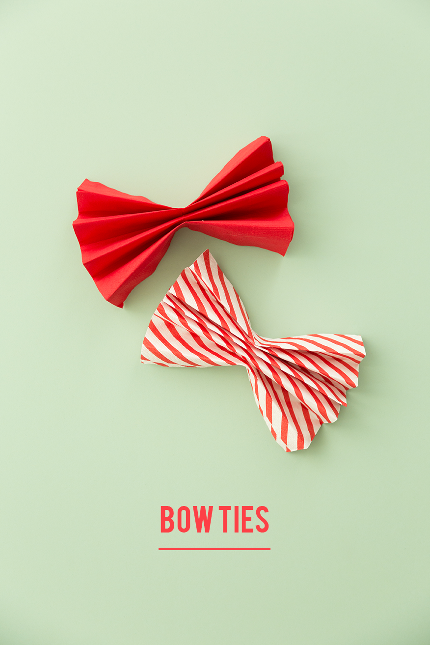 bow tie napkin folding