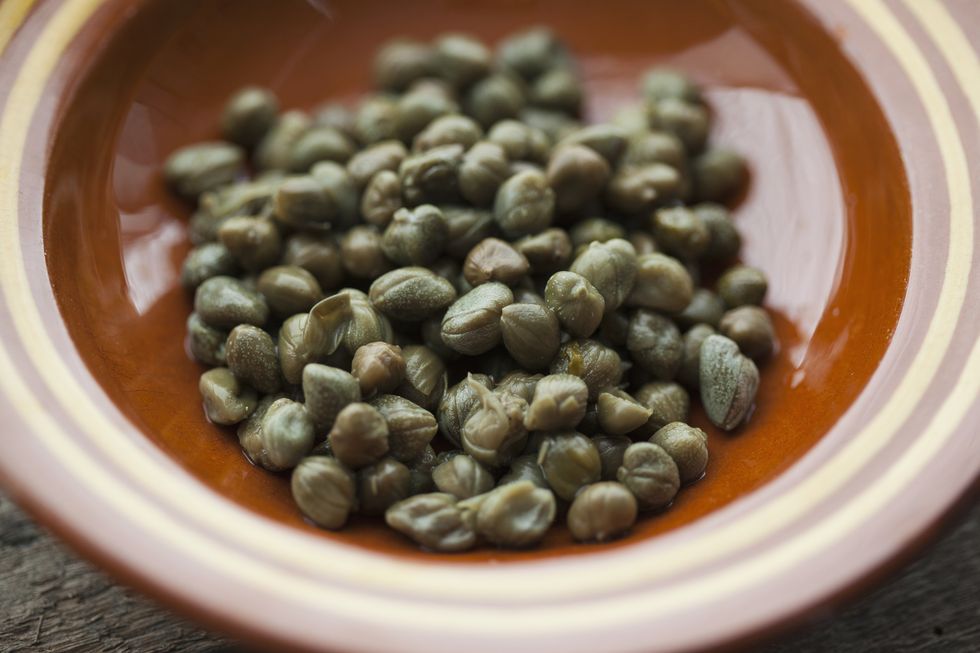 bowl of capers