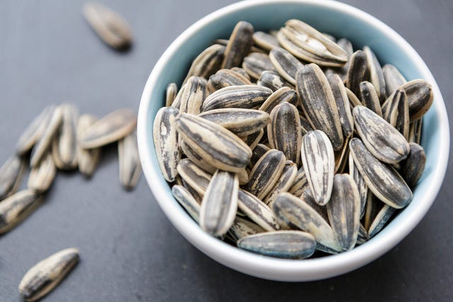bowl of sunflower seeds