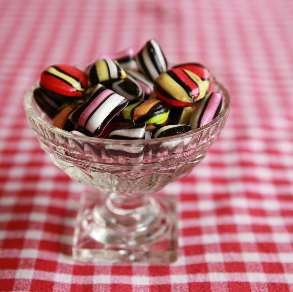 vintage items to borrow from grandma crystal candy dishes