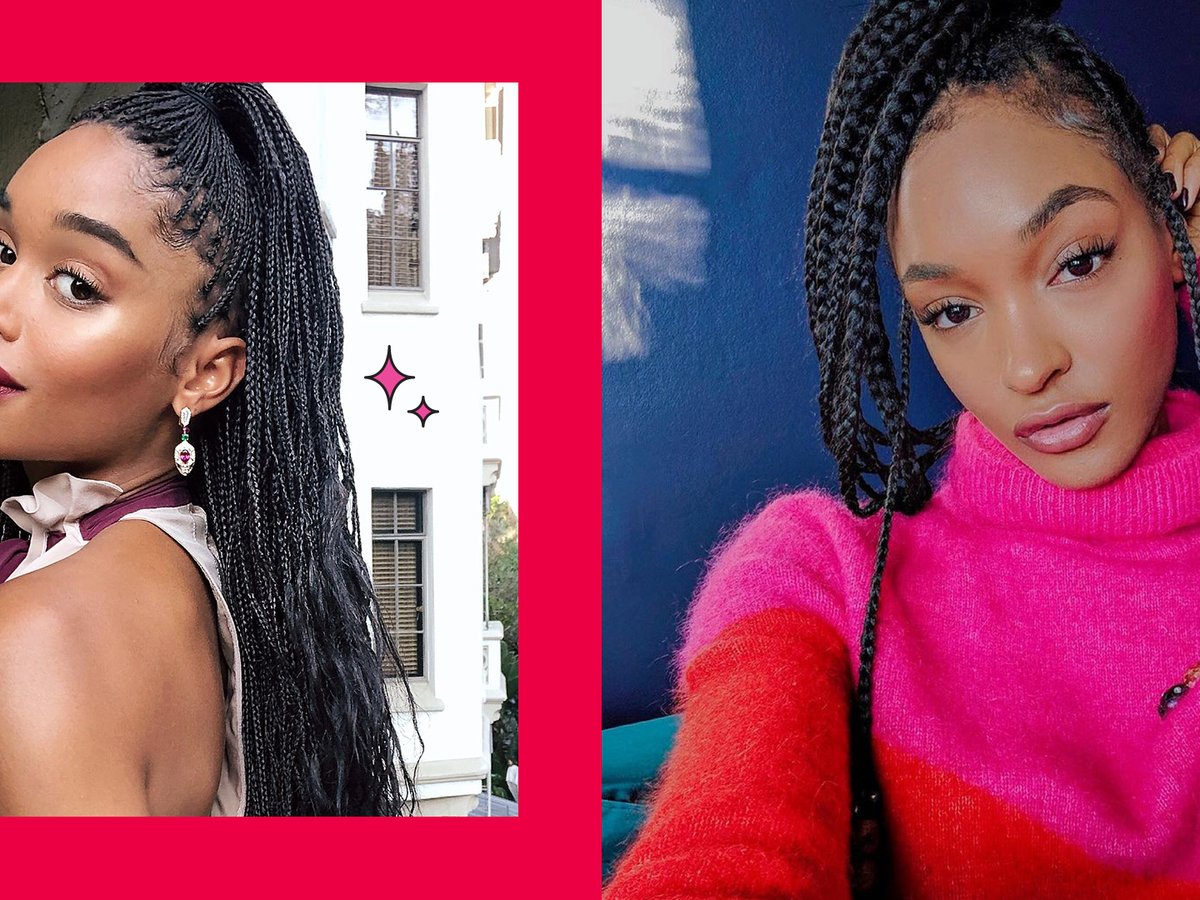 Box Braids with Curly Ends, Braid Wigs for Women, , Cornrow Hairstyles