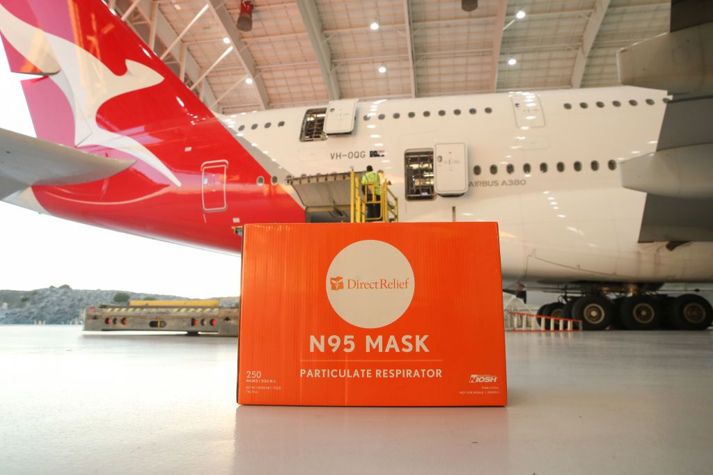 Qantas Takes Emergency Shipment Of Breathing Masks To Australia Following Bushfires