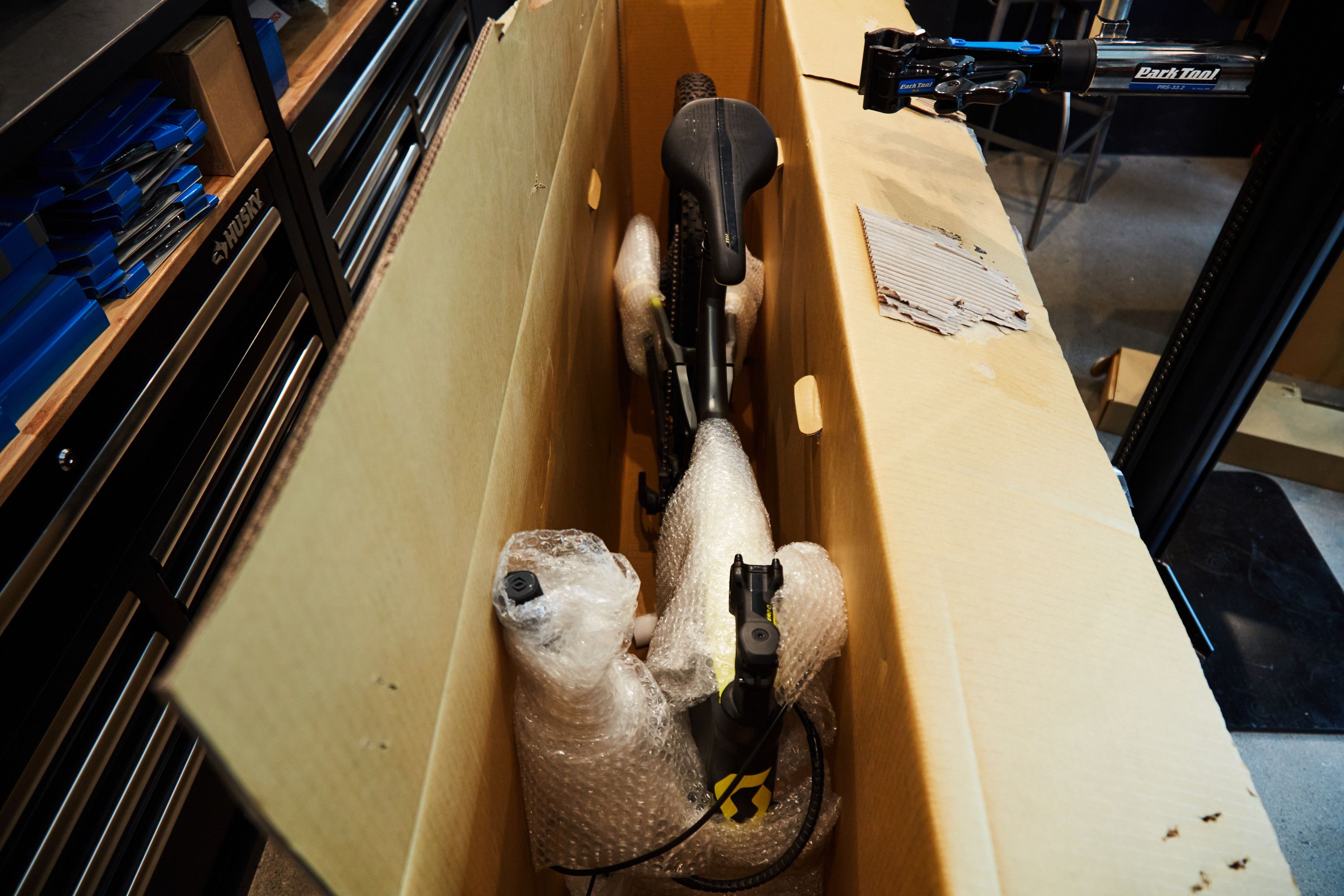 Packing a store bike for shipping