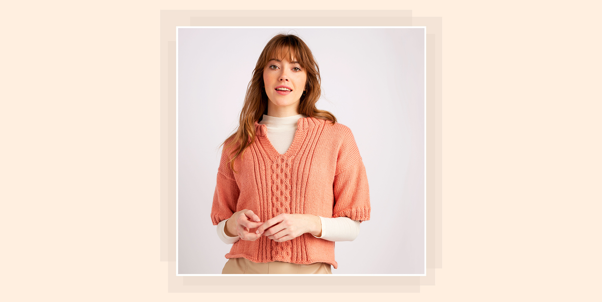 Free knitting pattern a stylish cable jumper