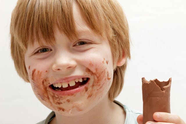 comer chocolate