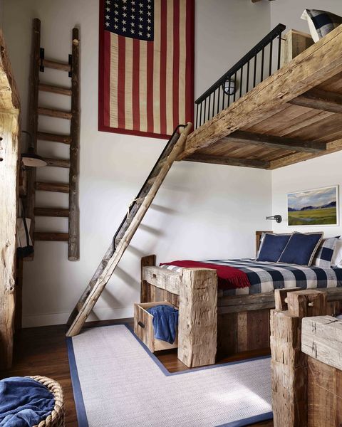 boys room with american theme